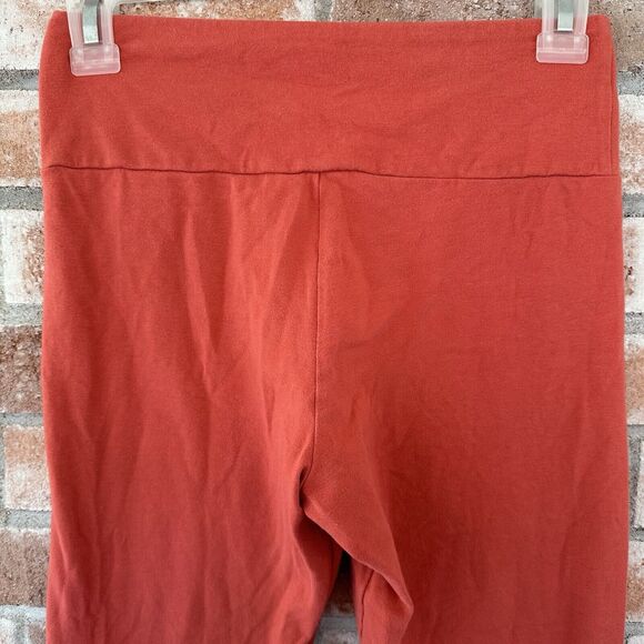 Adidas Essentials Linear Logo Tights Leggings Deep Salmon Red Small - Picture 6 of 8